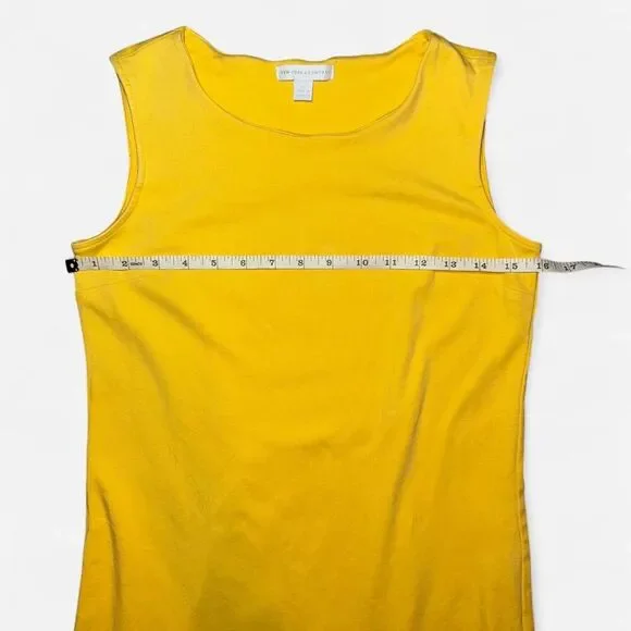 Yellow Cotton Shift Sleeveless Mini Dress from New York & Co. SIZE XS - Picture 4 of 7
